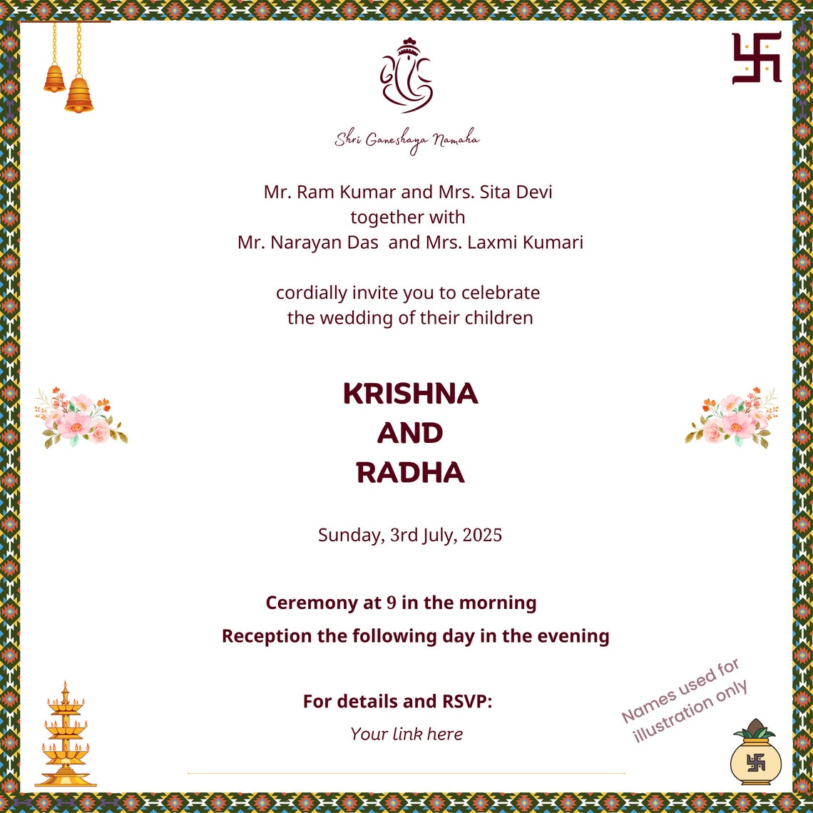 Nepali Wedding / Marriage Invite Invitation Card - Etsy