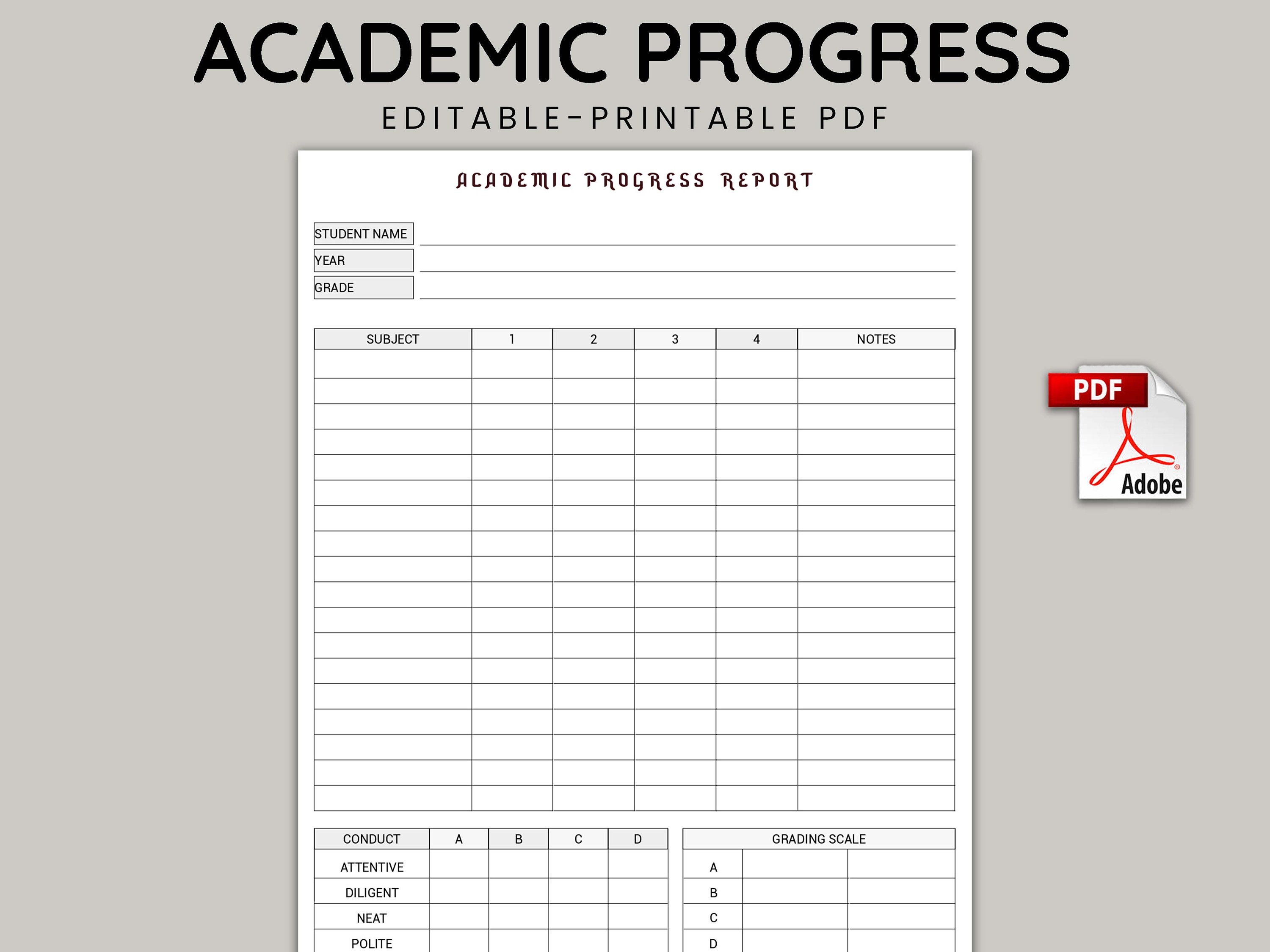 Editable Academic Progress Progress Note Form Homeschool Etsy editable-academic-progress-progress-note-form-homeschool-etsy