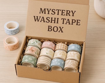 Washi Tape Mystery Box – Stationery Surprise for Journaling