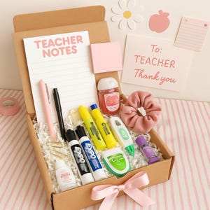Back to School Teacher Gift Box – First Day of School Present for Teachers – Appreciation Gift for Educator – Personalized Teacher Box