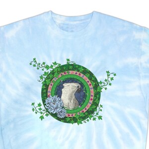 Umbrella Cockatoo Art Nouveau Style Unisex Tie-Dye Sweatshirt