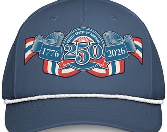 250th USA Anniversary 1776-2026 Celebration Classic rope cap