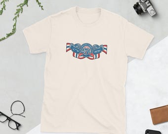 250th USA Anniversary Liberty or Death Bald Eagle Short-Sleeve T-Shirt Print Both Sides
