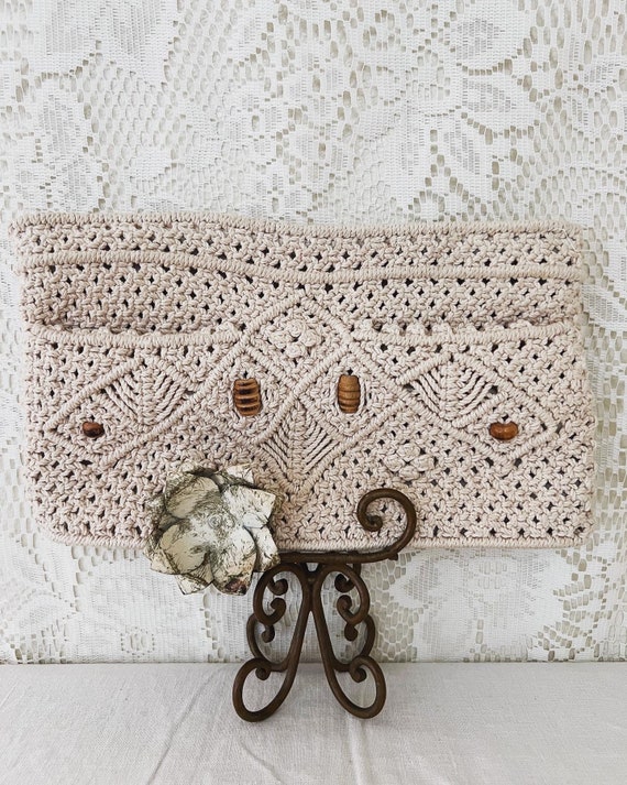 Vintage. Chic. Bohemian. 70’s style Ivory colored 