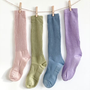 Long Yoga Socks, Pilates Non Slip Socks, Women's Socks, Leg Warmer, Sports Socks, 4 Colours