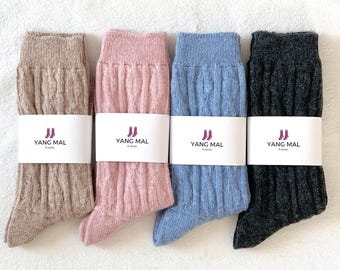 Meias de lã merino de alpaca: leves, macias e aconchegantes para o inverno