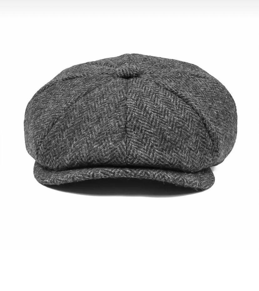 Peaky Blinders Cap Baker Boy Casquette Cotton Newsboy Scottish Harris Tweed 8 Panel Man Flat Cap