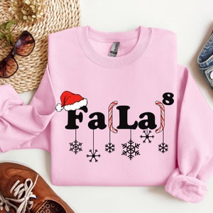 Christmas Math Teacher Gift T-Shirt Sweatshirt Funny Fa La La 8 Shirt Math Christmas Sweatshirt Tee Math Teacher Gift Math Fa La La Shirt