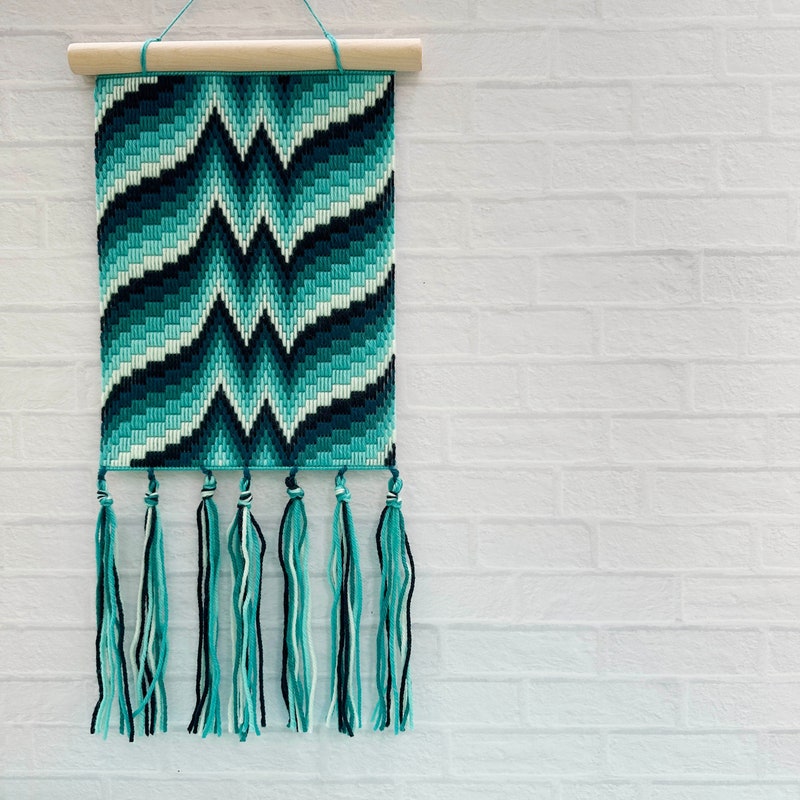 Christmas bargello wall hanging