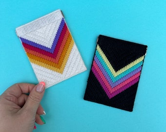 DIGITAL PATTERN: "Sweet Dreams" Bargello Change Purse - Bargello Plastic Canvas Needlepoint Craft Pattern