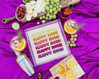 DIGITALE MUSTERTEILE: ""Happy Hour"" Bargello Tablett - Strickmuster ""Happy Hour""."