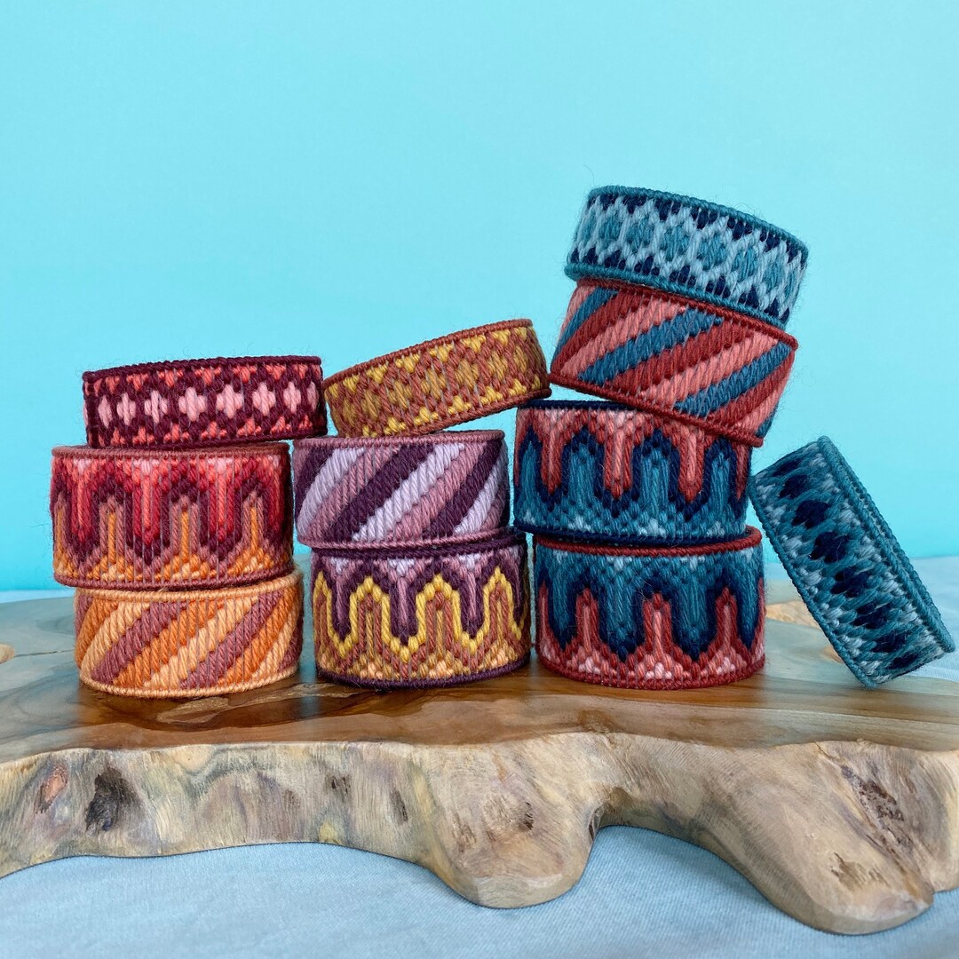 DIGITAL PATTERN: Everywhere Bargello Bangles - Bargello Plastic Canvas ...