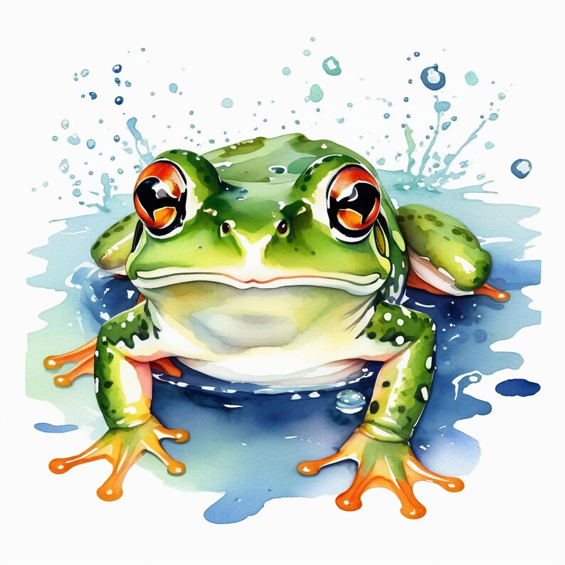 Imágenes Prediseñadas de rana / SVG de sapo / Artesanía de papel ...