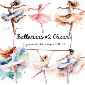 Ballerina Clipart | Ballet Dancer | Vector Ballerina | Ballet Png | Swan Png | Instant Download | Dance Clipart | Watercolor Pink Ballerina