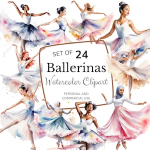 Ballerina Clipart | Dancer PNG| Ballet PNG | Ballet Clip Art | Instant Digital Download | Dance Design | Dance Silhouette | Dancing PNG