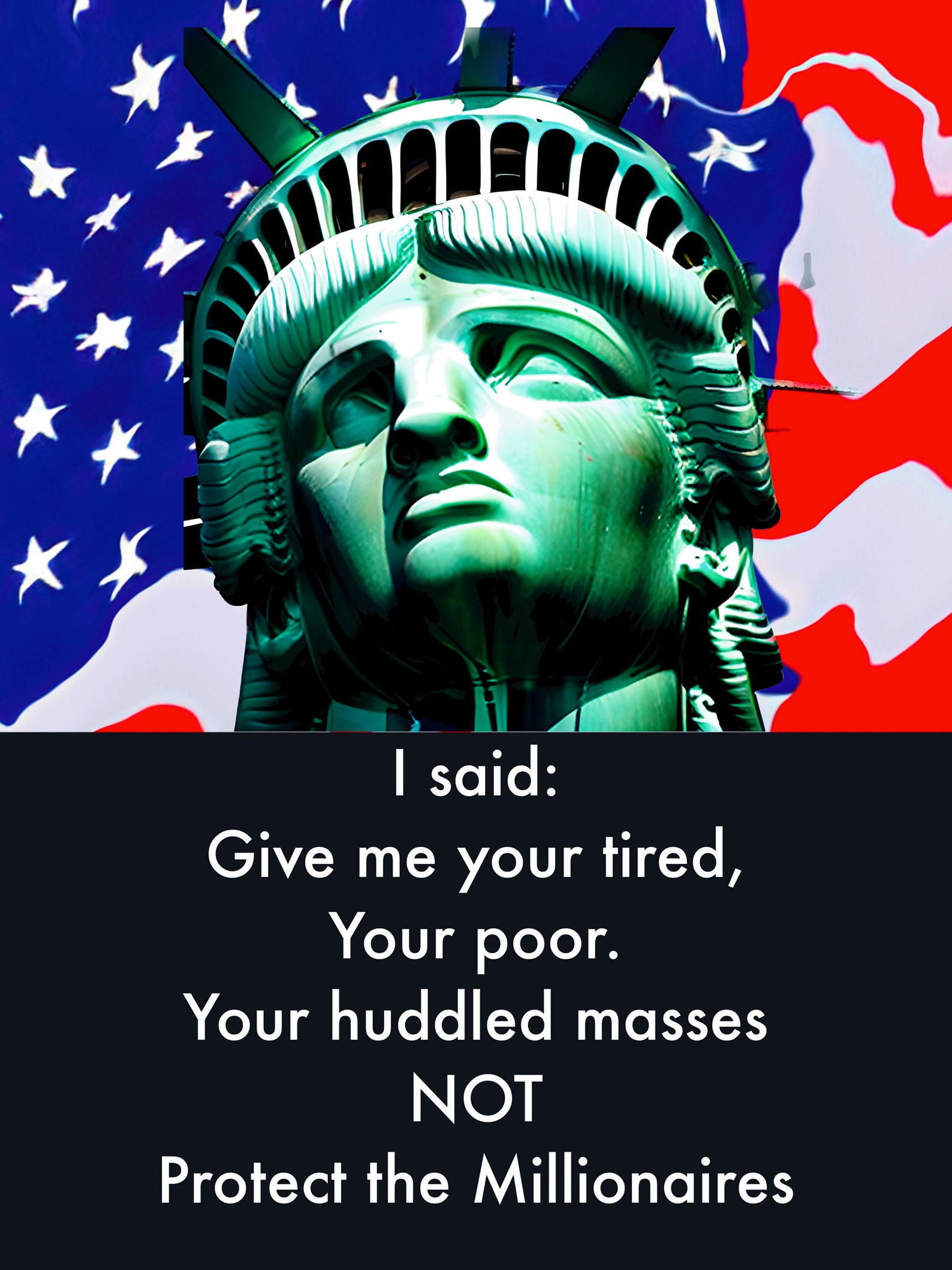 Statue of Liberty, Sarcastic Quote, DIGITAL PRINTS, Quote Emma Lazarus