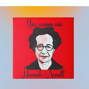 Hannah Arendt Print, DIGITAL DOWNLOAD, arte femminista, le donne possono farlo, la mia scelta