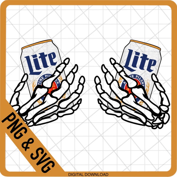 Skeleton Hands Lite png, Beer png, Shirt Designs, Skeleton Hands, Graphic, Layered SVG, PNG Digital File