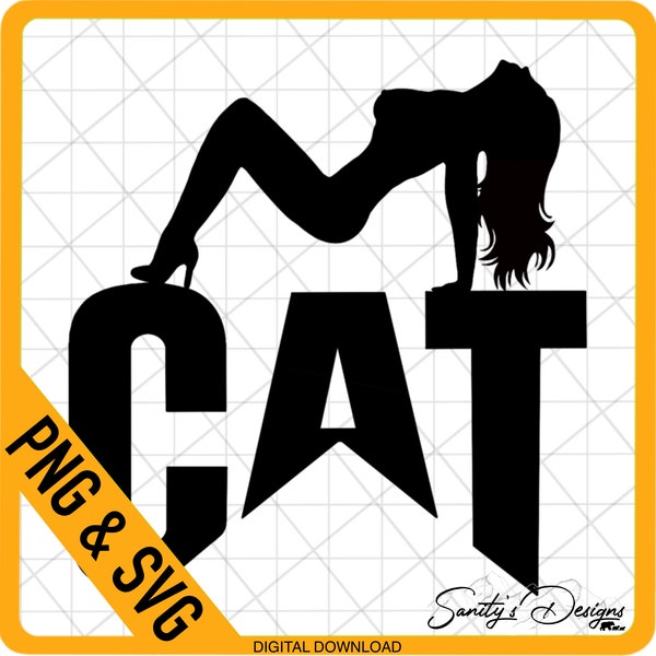 Cat lady png, nsfw, shirt design for men, Sexy, Cute, SVG, PNG Digital File