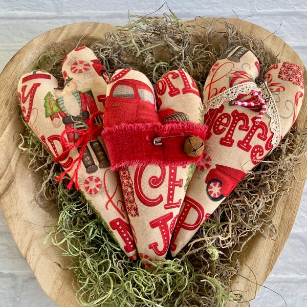 Whimsical Red Christmas Bowl Fillers