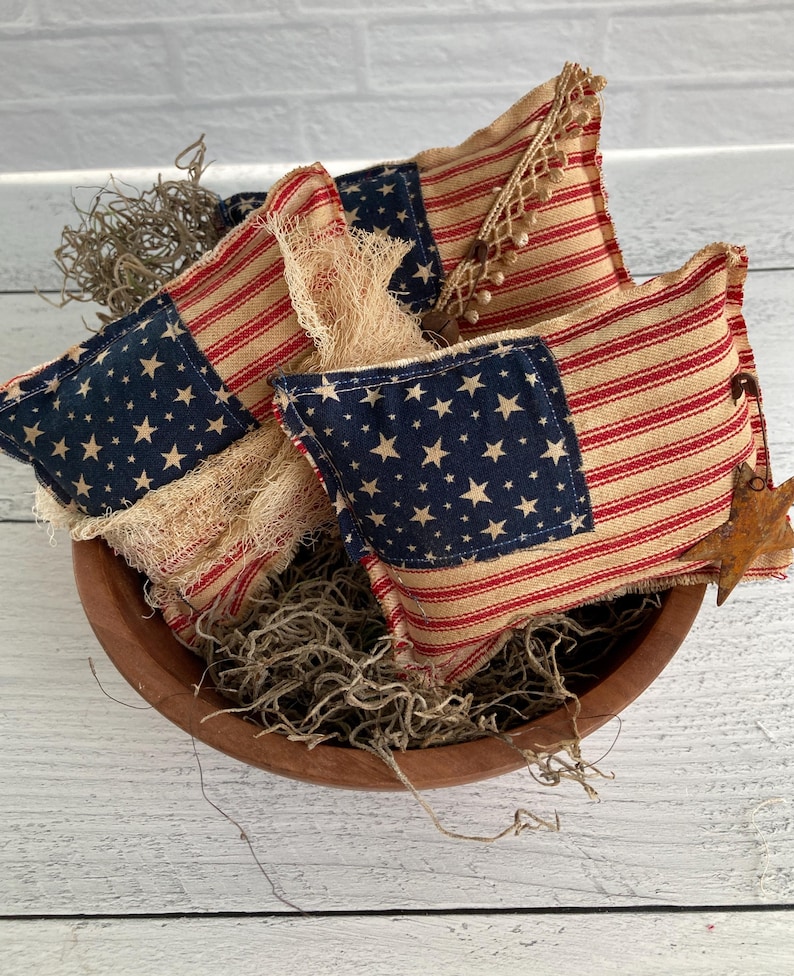 Rellenos para cuencos con la bandera estadounidense - Decoración americana imagen 7
