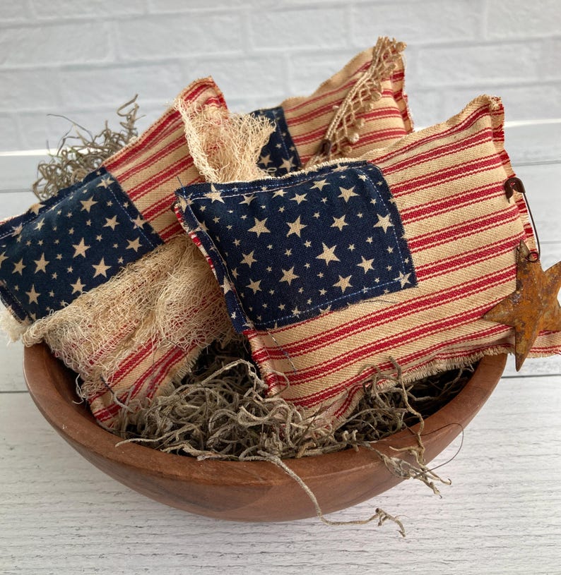Rellenos para cuencos con la bandera estadounidense - Decoración americana imagen 8
