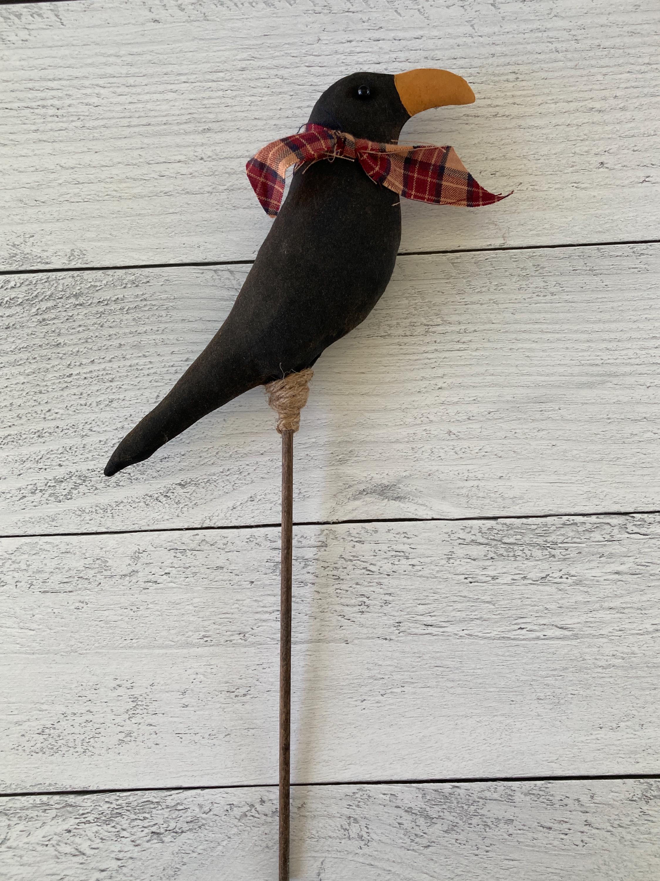 Black Primitive Crow - Crock Filler - Farmhouse Decor - Etsy