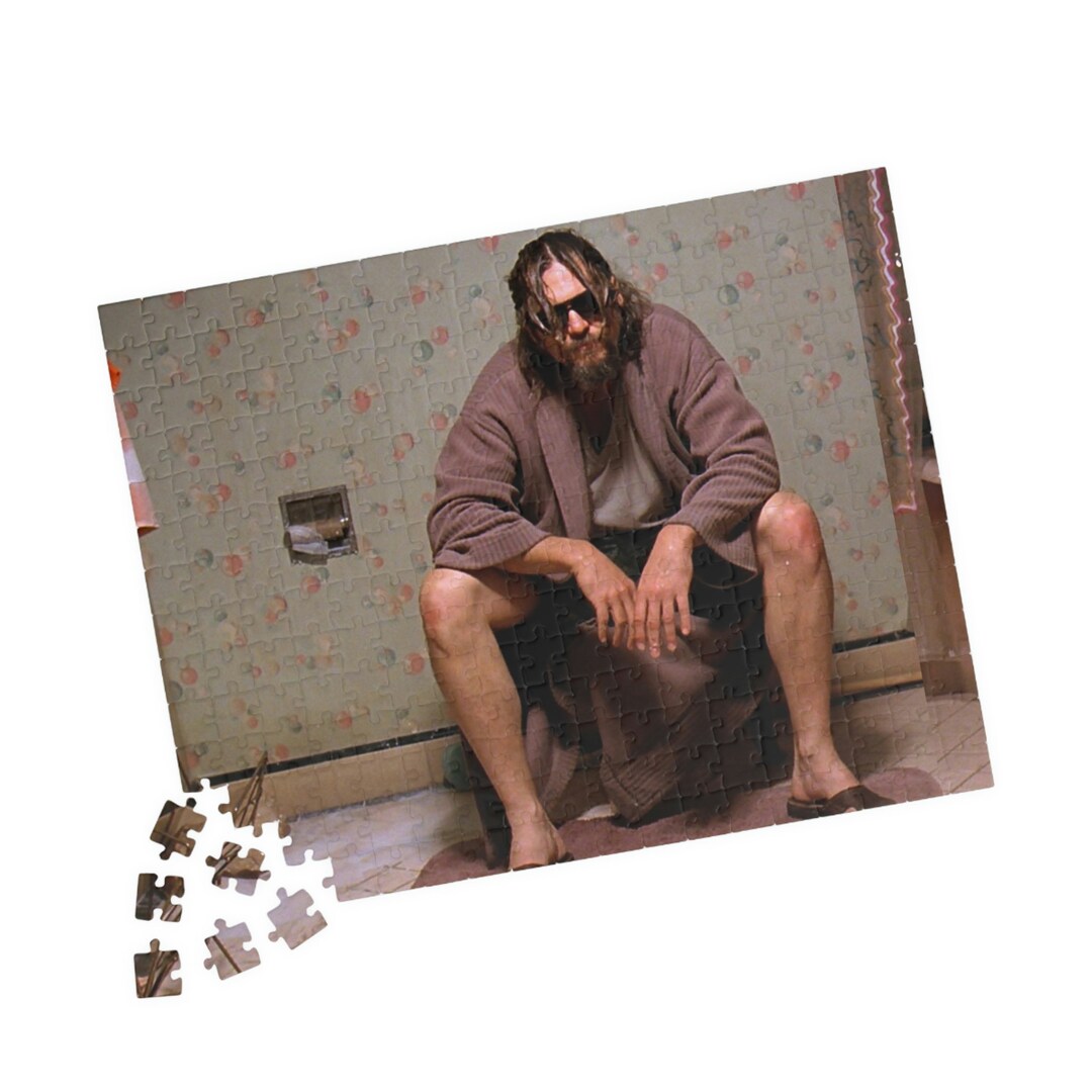 The Big Lebowski Toilet Bathroom Scene Jigsaw Puzzle 110 Etsy