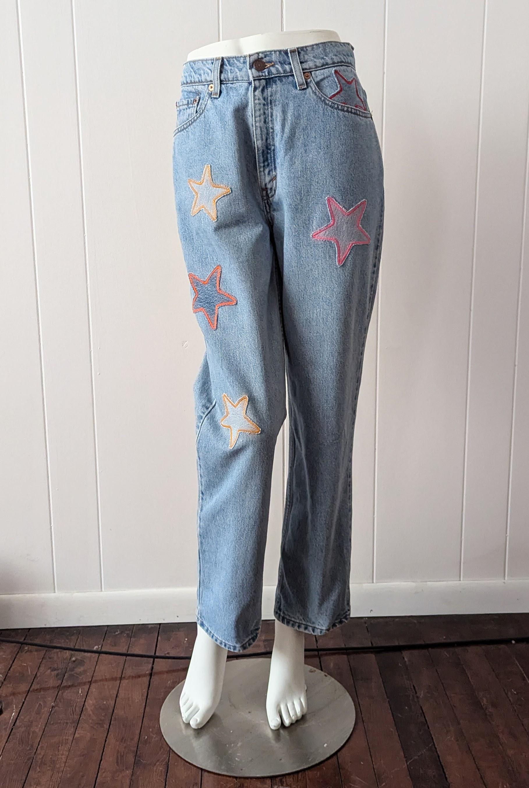 Stars and USA Patchwork Short Sleeve - Lt. Blue