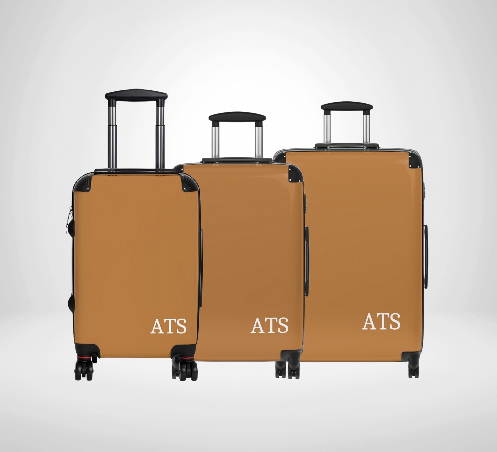Hard shell suitcase with initials cheap