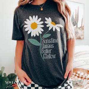 Sunshine Daisies Butter Mellow Weasley Quote Cotton Tshirt S-2XL