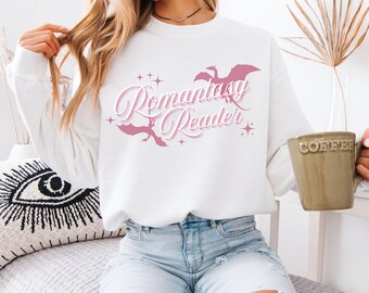 Sudadera extragrande y suave de Romantasy Reader para amantes de los libros.