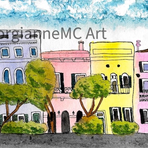Rainbow Row, Charleston, South Carolina - Digital File