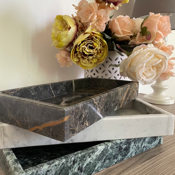 Vassoio decorativo in marmo| marble tray | Marmortablett