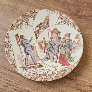 1 Antique hanging plate from Sarreguemines