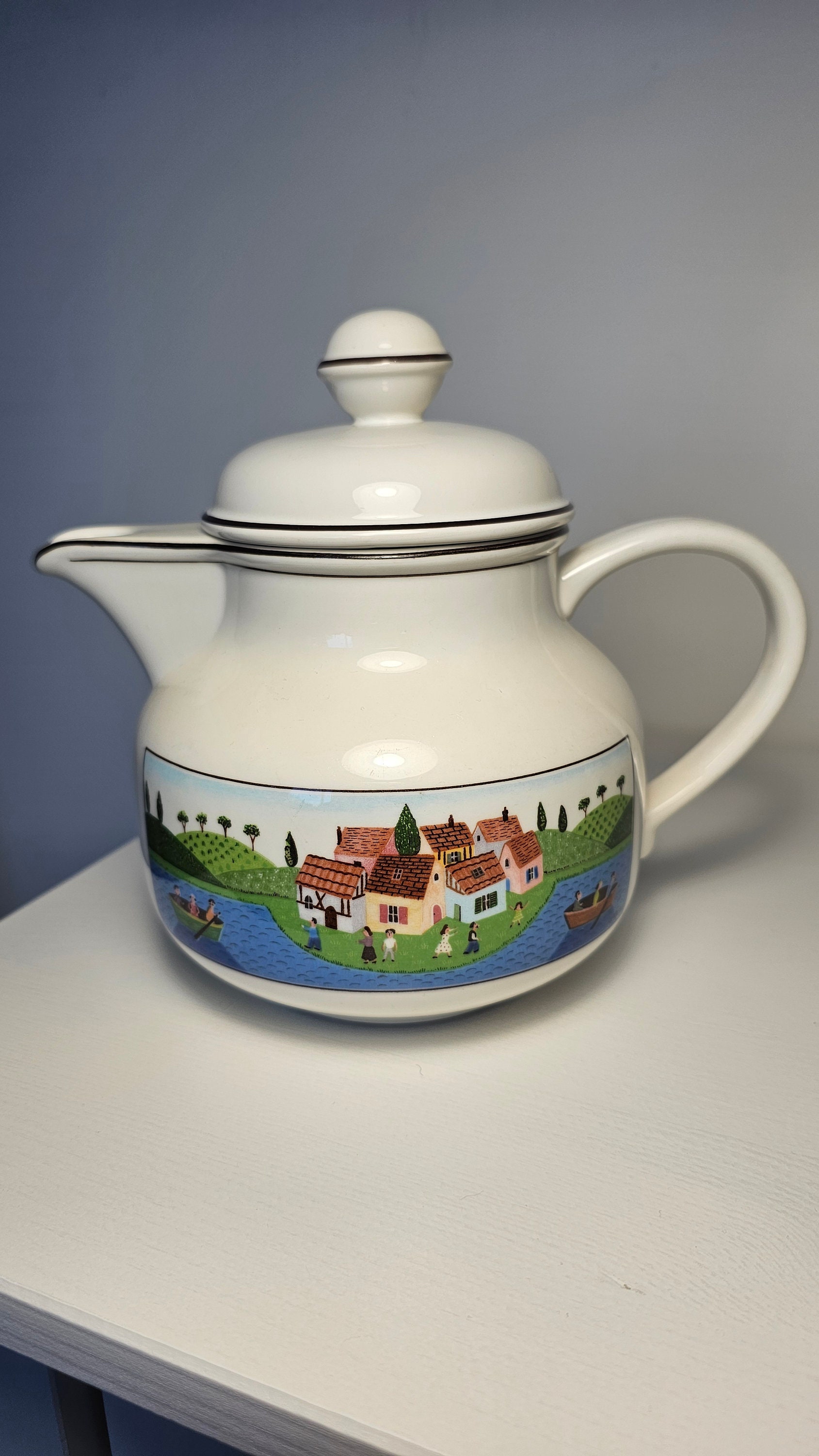 Villeroy and Boch Naif Teapot - Etsy Villeroy and Boch Naif Teapot - Etsy