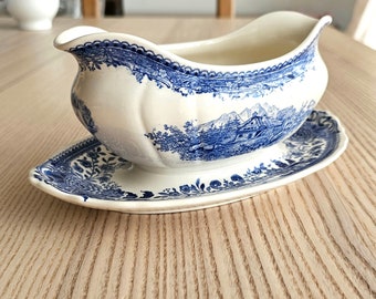 1 gravy boat Villeroy&Boch Burgenland Blue Vintage