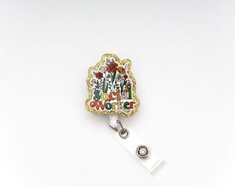 Social Worker Badge Reel, Social Worker, Custom Badge Reel, Retractable Badge Reel, Work Badge, Work ID, Personalized Badge