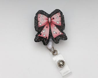 Carrete de insignia de fantasma, insignia de lazo fantasma, carrete de insignia de Halloween, carrete de insignia personalizado, carrete de insignia retráctil, insignia de trabajo, identificación de trabajo, insignia personalizada