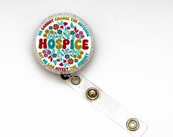 Hospice Badge Reel, Nursing Badge Reel, Nurse Badge Reel, Custom Badge Reel, Retractable Badge Reel, Work Badge, Work ID, Personalized Badge