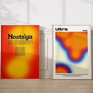 Retro Wall Art, Nostalgia print, Retro Ultra Print, Trendy Wall Art, Check Print, Dorm Room Decor, Aesthetic Wall Art, Digital Print, Bundle