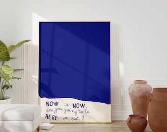 Retro quote kunstprint, trendy inrichting slaapzaal (digitale print)