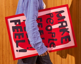 Impresión artística con cita retro: decoración moderna para dormitorios (impresión digital)