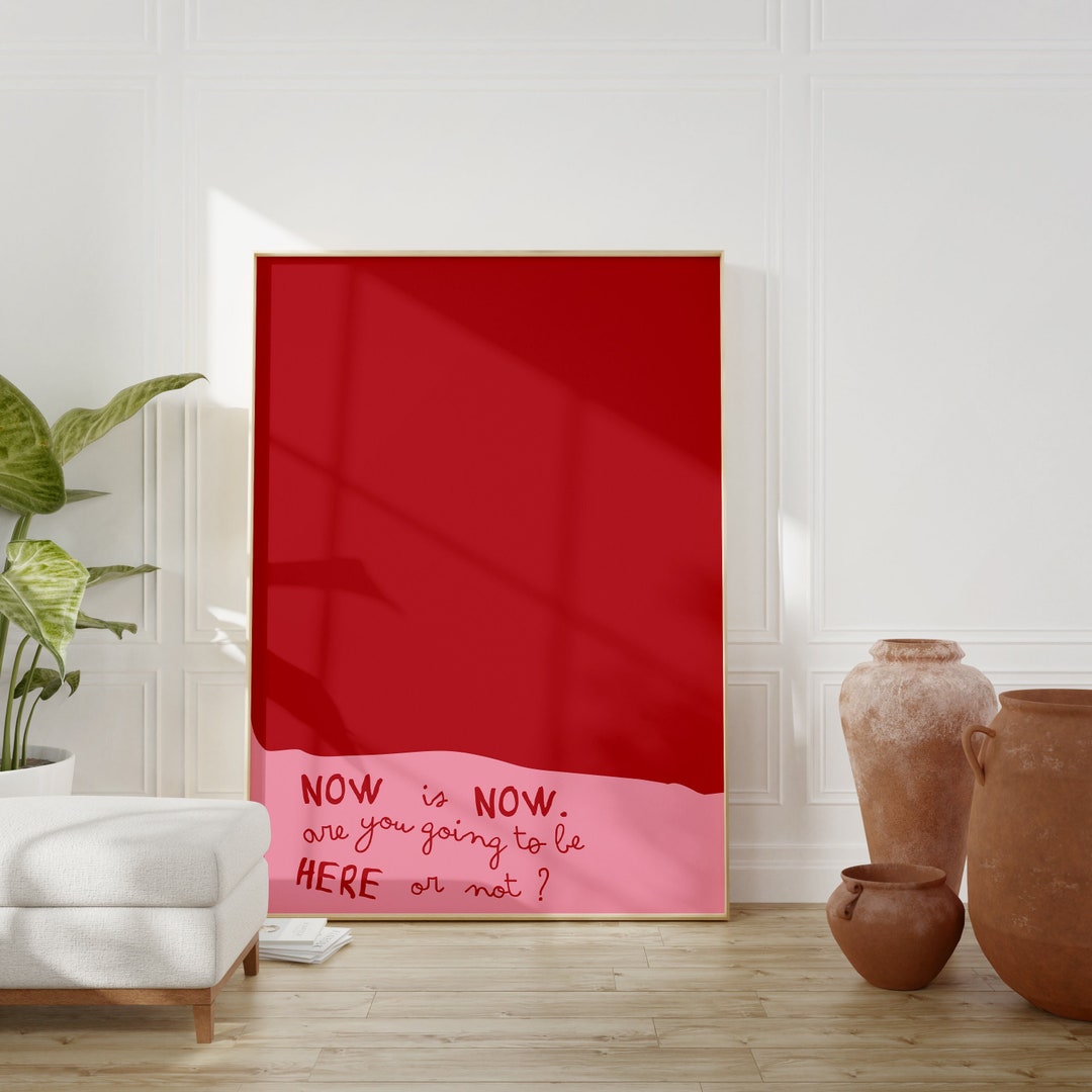 Retro Wall Art, Quote Art Print, Retro Quote Print, Trendy Wall Art