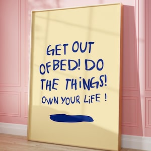 Inspirierendes Zitat Kunstdruck, motivierendes Morgen Gedicht druckbare Wandkunst digitaler Download