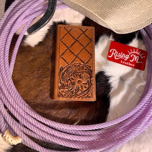 long wallet floral cowboy rodeo wallet