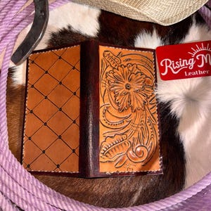 long wallet floral cowboy rodeo wallet