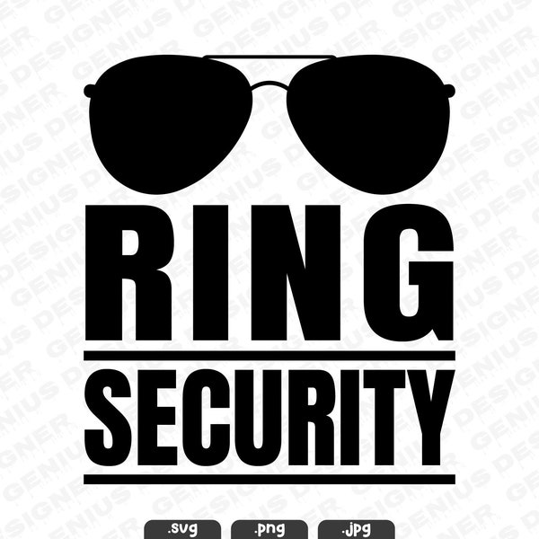 Ring Security SVG PNG, Ring Bearer Svg, Wedding Svg, Marriage Svg, Ring Security Png