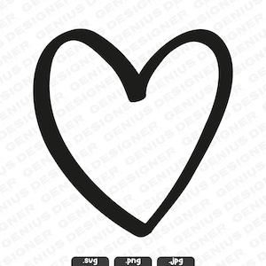 Hand Drawn Heart SVG