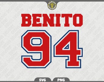 Bad Benito Svg Png | Benito 94 Football Design, Iron On, DTF, Cut File (Digital Download)